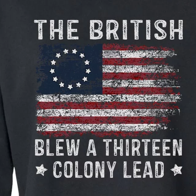 The British Blew A 13 Colony Lead Cropped Pullover Crew