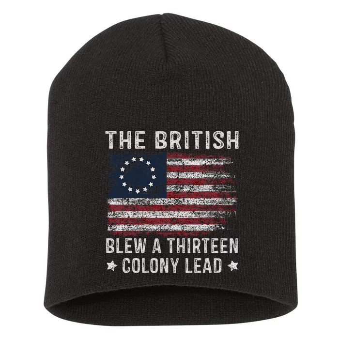 The British Blew A 13 Colony Lead Short Acrylic Beanie