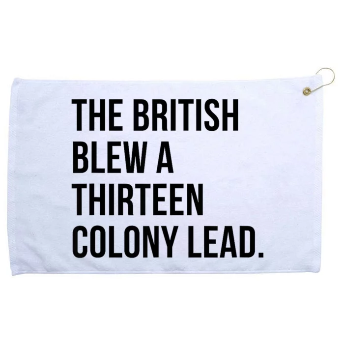 The British Blew A Thirteen Colony Lead Grommeted Golf Towel