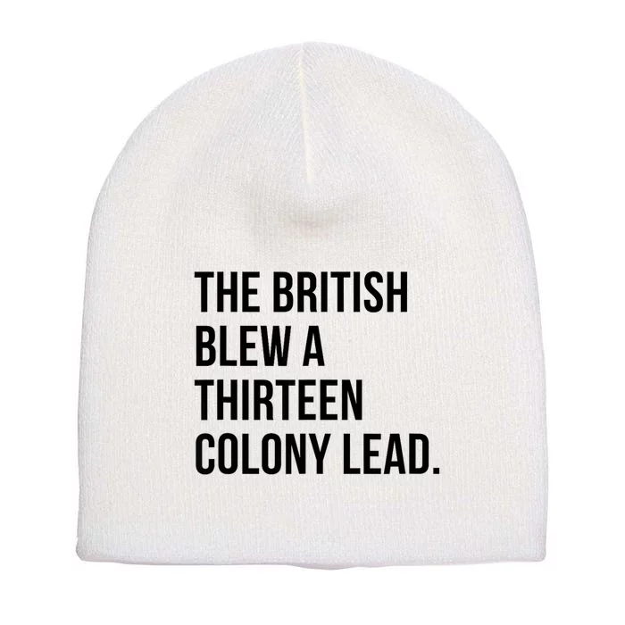 The British Blew A Thirteen Colony Lead Short Acrylic Beanie