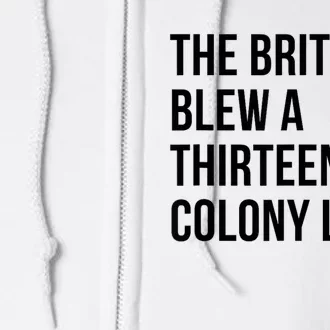 The British Blew A Thirteen Colony Lead Full Zip Hoodie