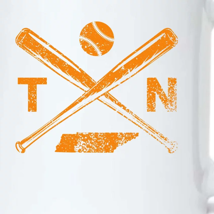 Tennessee Baseball Bats & Ball Classic Baseball Player Black Color Changing Mug