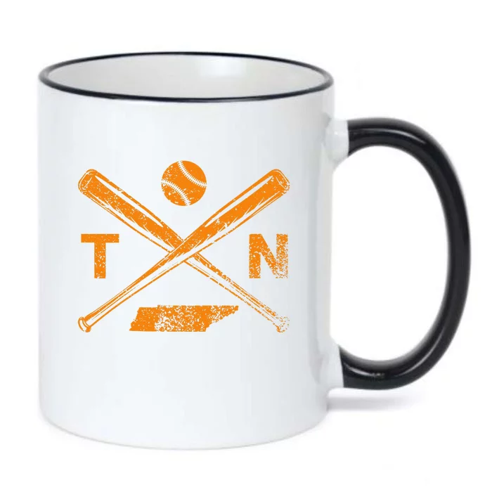 Tennessee Baseball Bats & Ball Classic Baseball Player Black Color Changing Mug