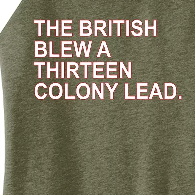 The British Blew A Thirteen Colony Lead Women’s Perfect Tri Rocker Tank