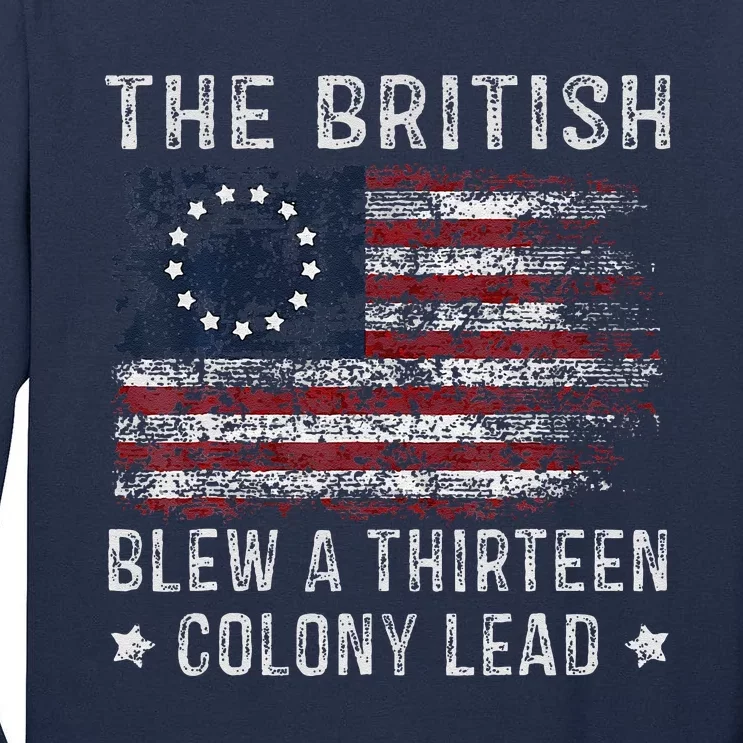 The British Blew A 13 Colony Lead Tall Long Sleeve T-Shirt