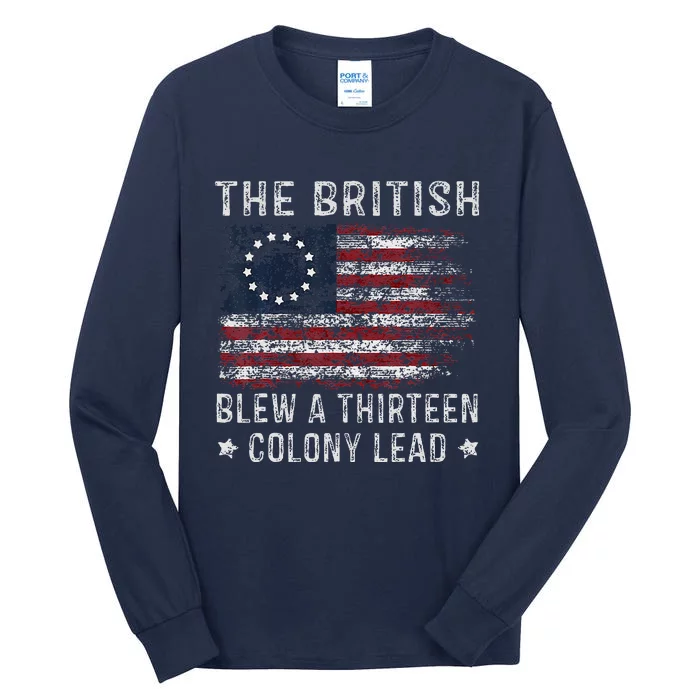 The British Blew A 13 Colony Lead Tall Long Sleeve T-Shirt