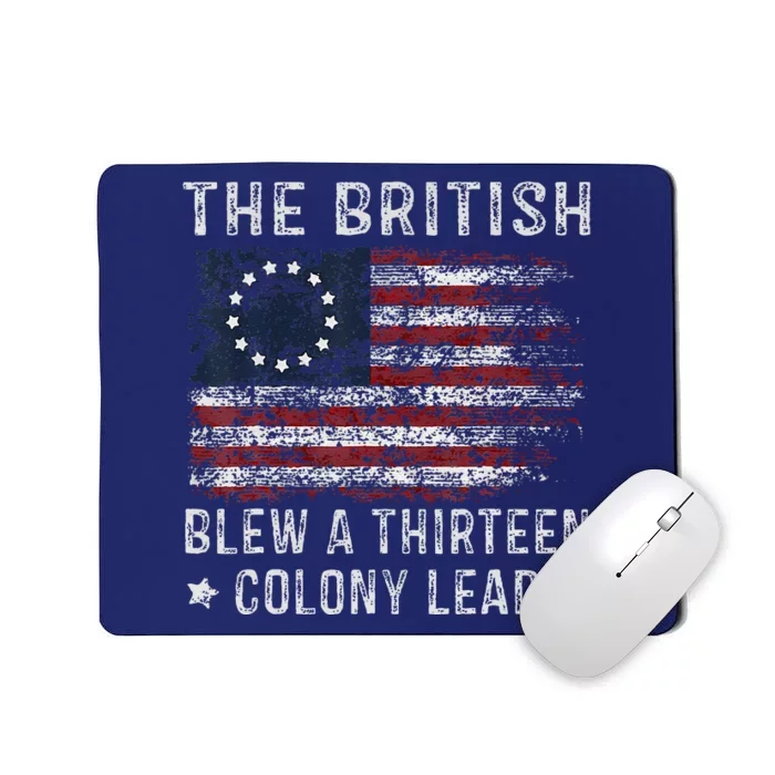 The British Blew A 13 Colony Lead Mousepad