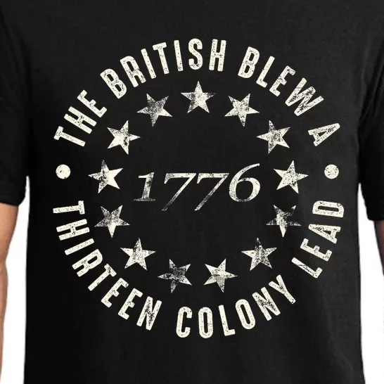 The British Blew A 13 Colony Lead Funny 4th Of July Funny Pajama Set