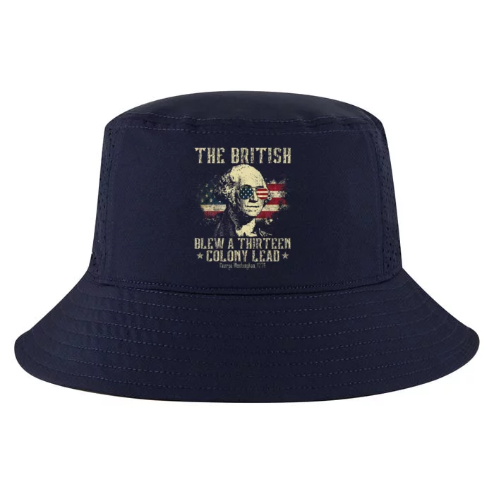 The British Blew A Thirteen Colony Lead 13 1776 4th Of July Cool Comfort Performance Bucket Hat