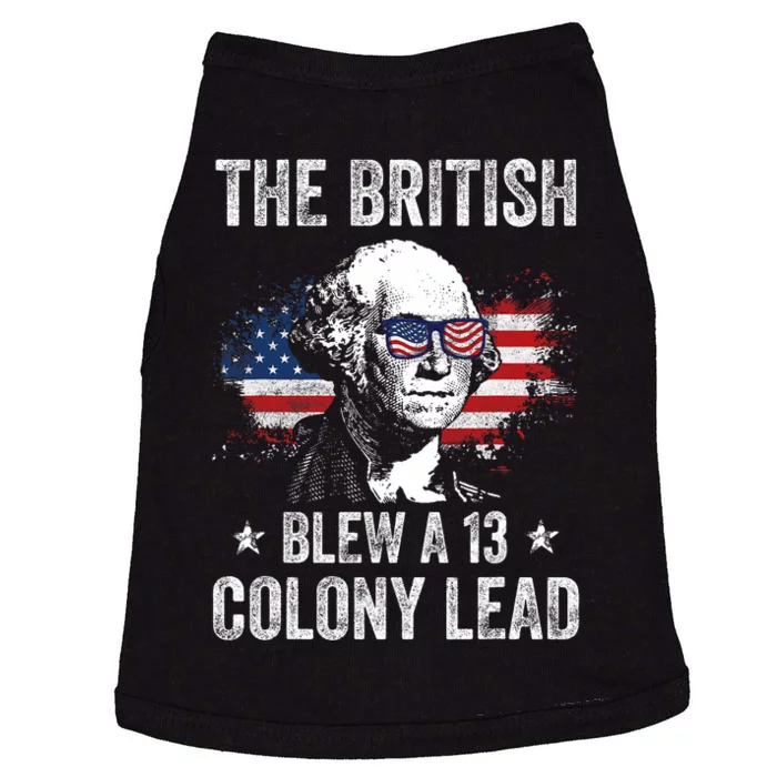 The British Blew A 13 Colony Lead Funny George Washington Doggie Tank