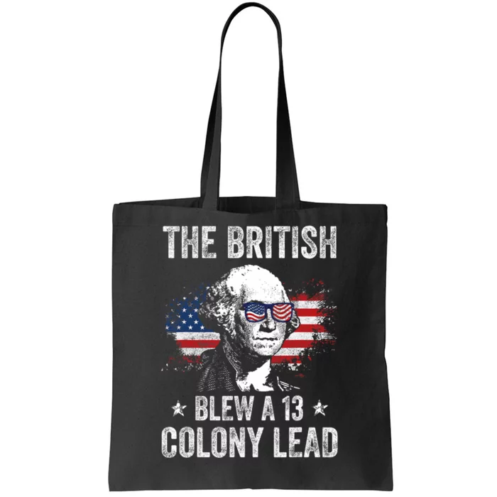 The British Blew A 13 Colony Lead Funny George Washington Tote Bag