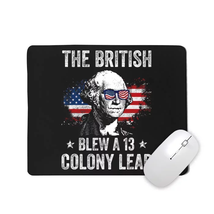 The British Blew A 13 Colony Lead Funny George Washington Mousepad