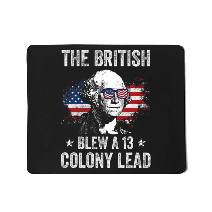 The British Blew A 13 Colony Lead Funny George Washington Mousepad