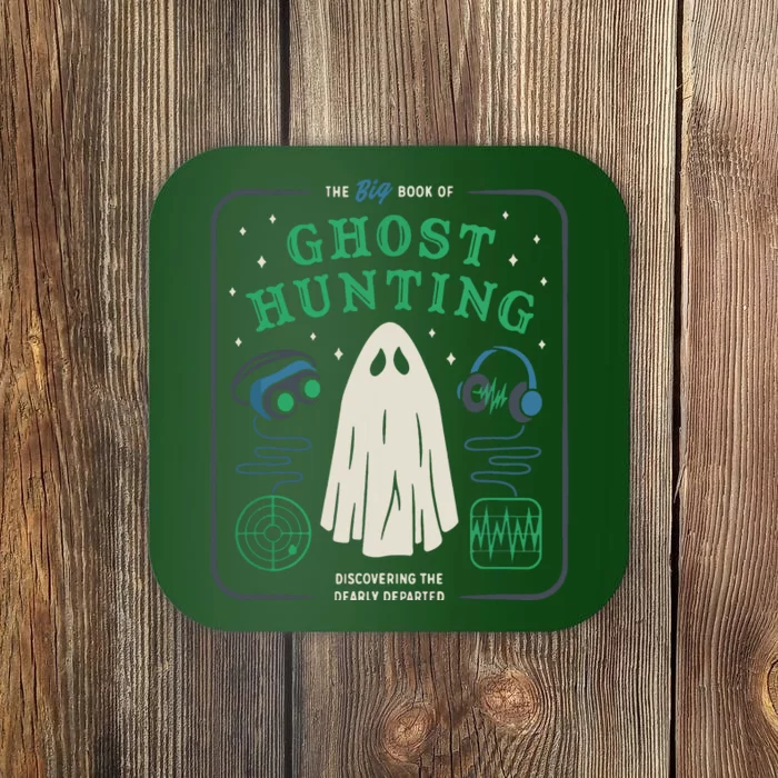 The Big Book Of Ghost Hunting Funny Halloween Coaster