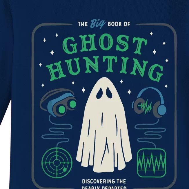 The Big Book Of Ghost Hunting Funny Halloween Baby Long Sleeve Bodysuit