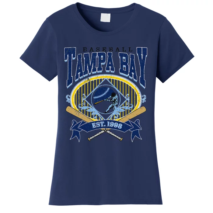 Tampa Bay Baseball Vintage Baseball Lover Women's T-Shirt