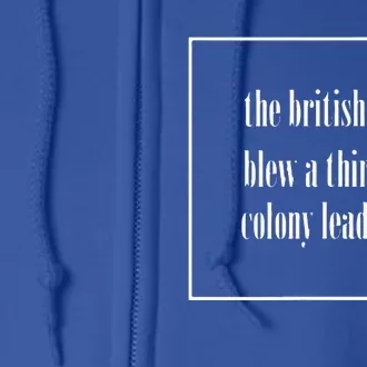 The British Blew A Thirteen Colony Lead Full Zip Hoodie