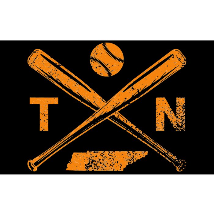 Tennessee Baseball Bats & Ball Classic Baseball Player Bumper Sticker