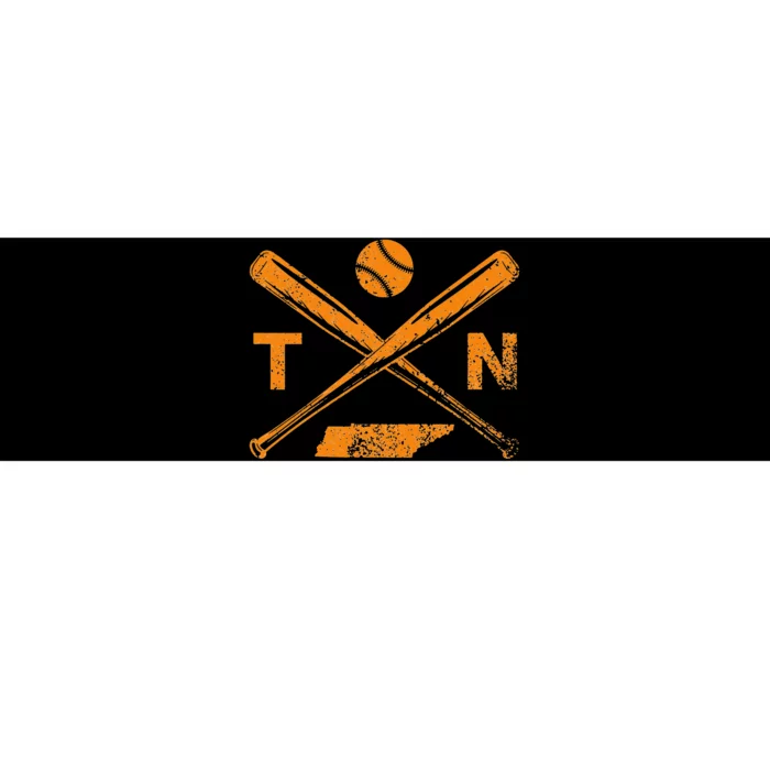 Tennessee Baseball Bats & Ball Classic Baseball Player Bumper Sticker