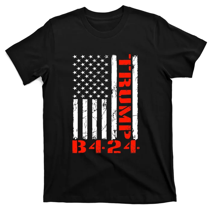 TRUMP B424 Before 2024 TRUMP Before 2024 US Flag T-Shirt