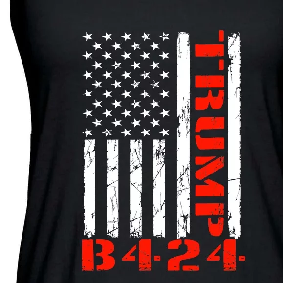 TRUMP B424 Before 2024 TRUMP Before 2024 US Flag Ladies Essential Flowy Tank