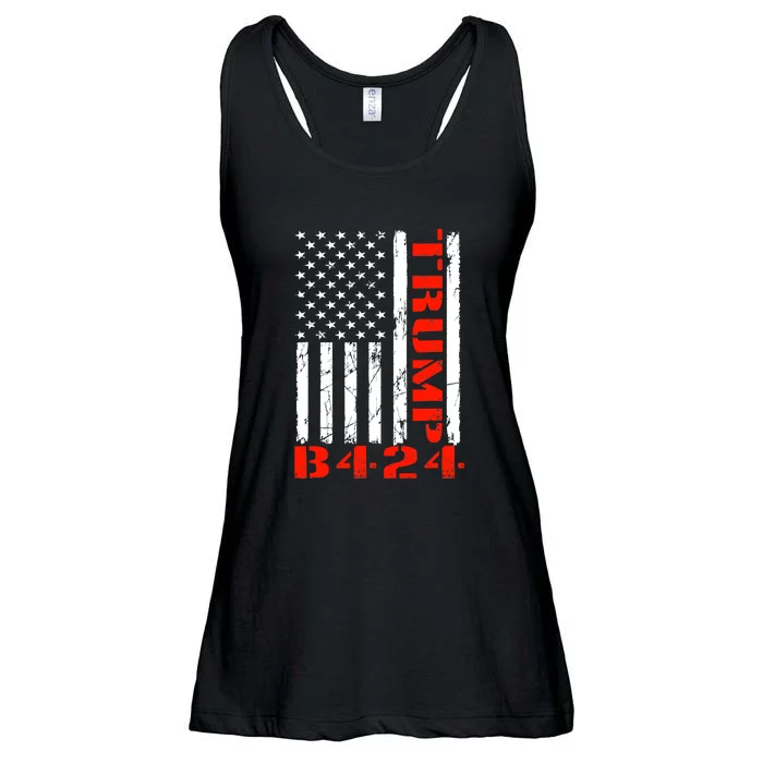 TRUMP B424 Before 2024 TRUMP Before 2024 US Flag Ladies Essential Flowy Tank