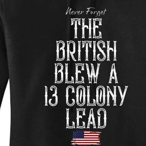 The British Blew A 13 Colony Lead Women's Pullover Hoodie