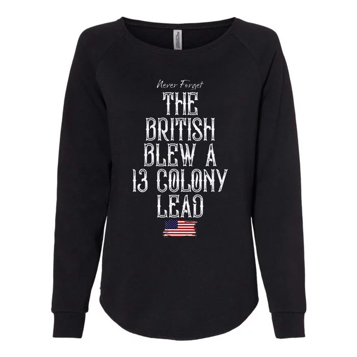 The British Blew A 13 Colony Lead Womens California Wash Sweatshirt