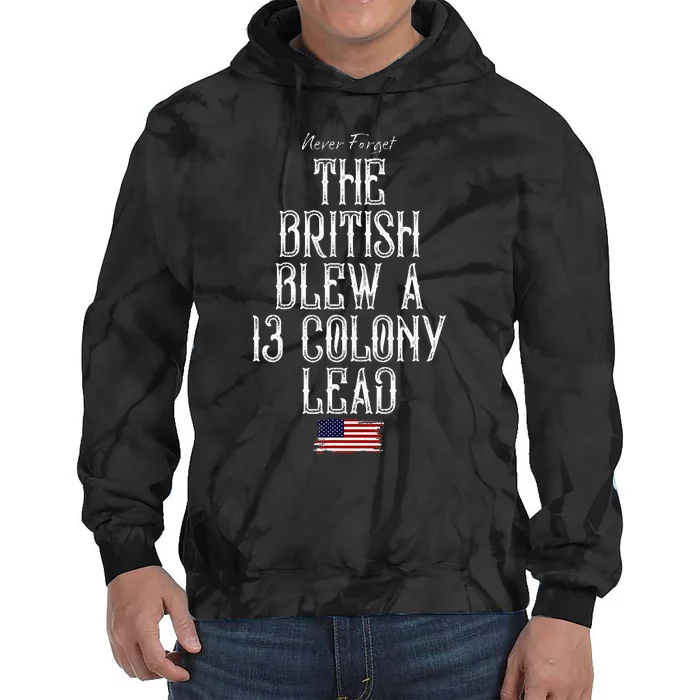 The British Blew A 13 Colony Lead Tie Dye Hoodie