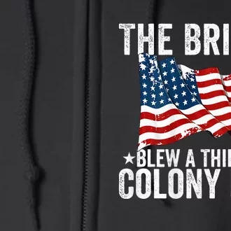 The British Blew A Thirteen Colony Lead Full Zip Hoodie