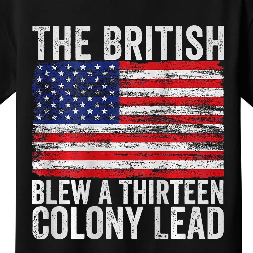 The British Blew A Thirteen Colony Lead Kids T-Shirt