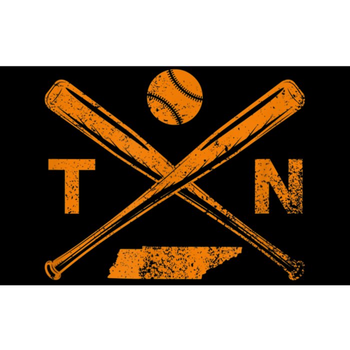 Tennessee Baseball Bats & Ball Classic Baseball Player Bumper Sticker