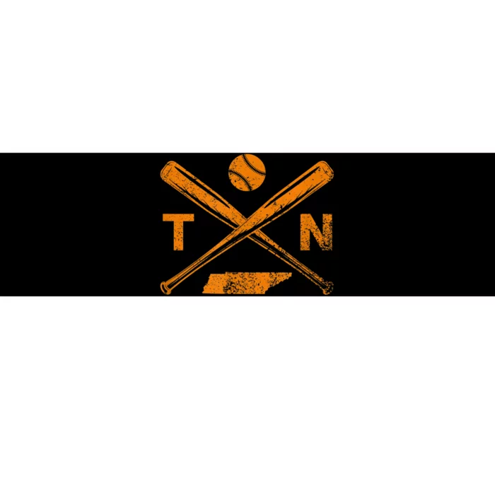 Tennessee Baseball Bats & Ball Classic Baseball Player Bumper Sticker