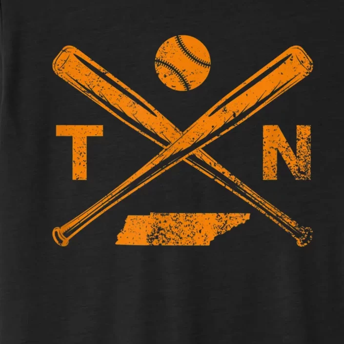 Tennessee Baseball Bats & Ball Classic Baseball Player ChromaSoft Performance T-Shirt