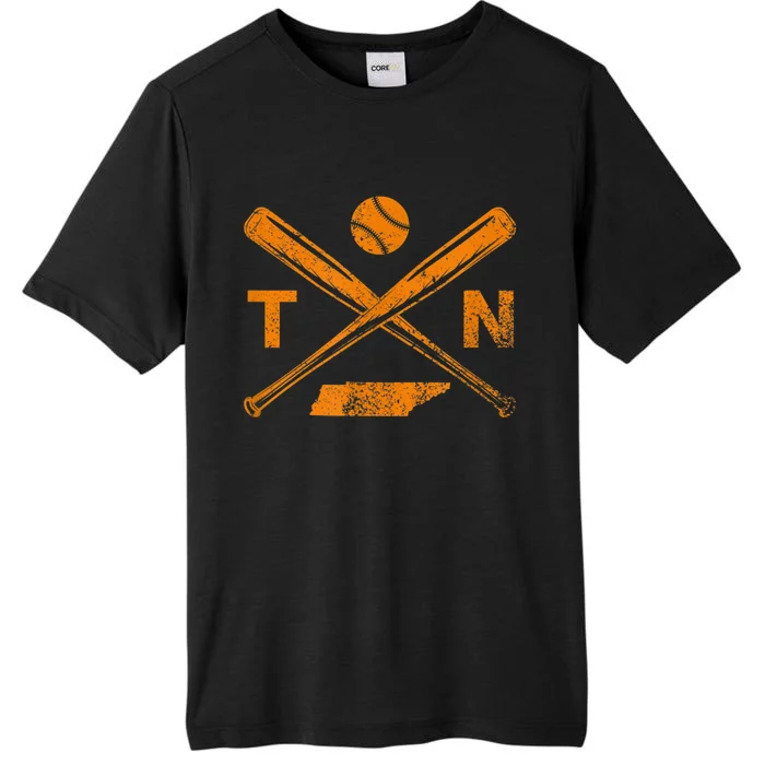 Tennessee Baseball Bats & Ball Classic Baseball Player ChromaSoft Performance T-Shirt