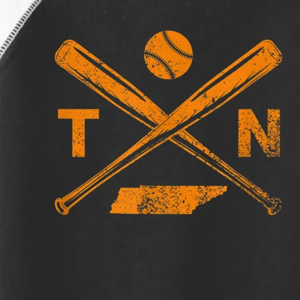 Tennessee Baseball Bats & Ball Classic Baseball Player Toddler Fine Jersey T-Shirt