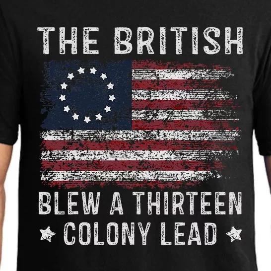 The British Blew A 13 Colony Lead Pajama Set