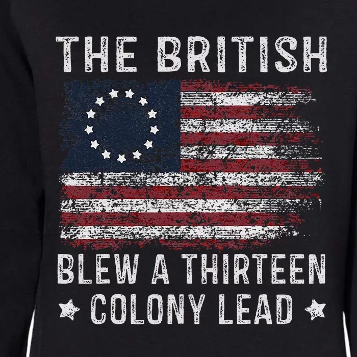 The British Blew A 13 Colony Lead Womens California Wash Sweatshirt