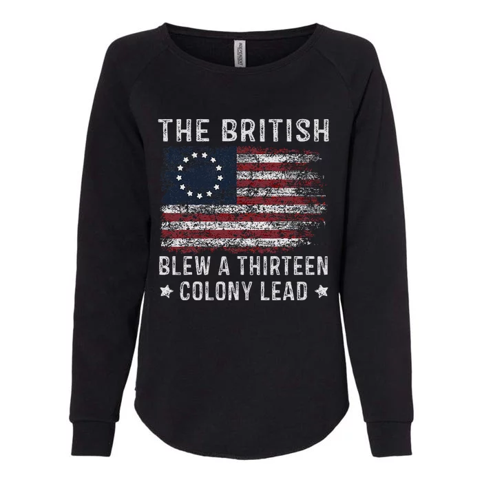 The British Blew A 13 Colony Lead Womens California Wash Sweatshirt