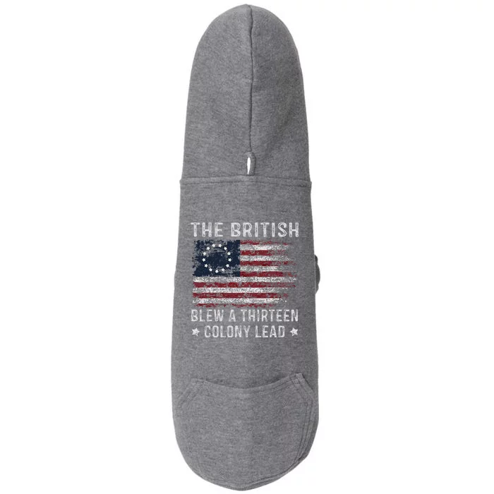 The British Blew A 13 Colony Lead Doggie 3-End Fleece Hoodie