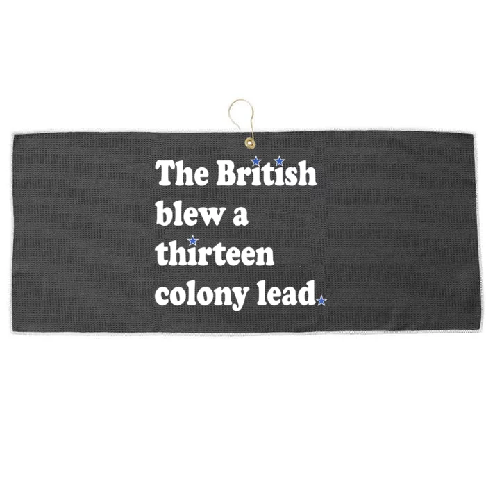 The British Blew A Thirteen Colony Lead Large Microfiber Waffle Golf Towel