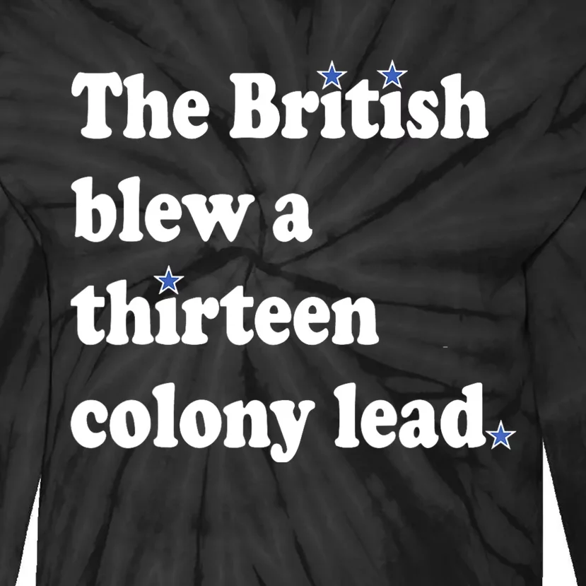 The British Blew A Thirteen Colony Lead Tie-Dye Long Sleeve Shirt