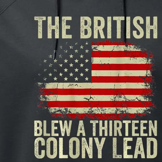 The British Blew A Thirteen Colony Lead Performance Fleece Hoodie