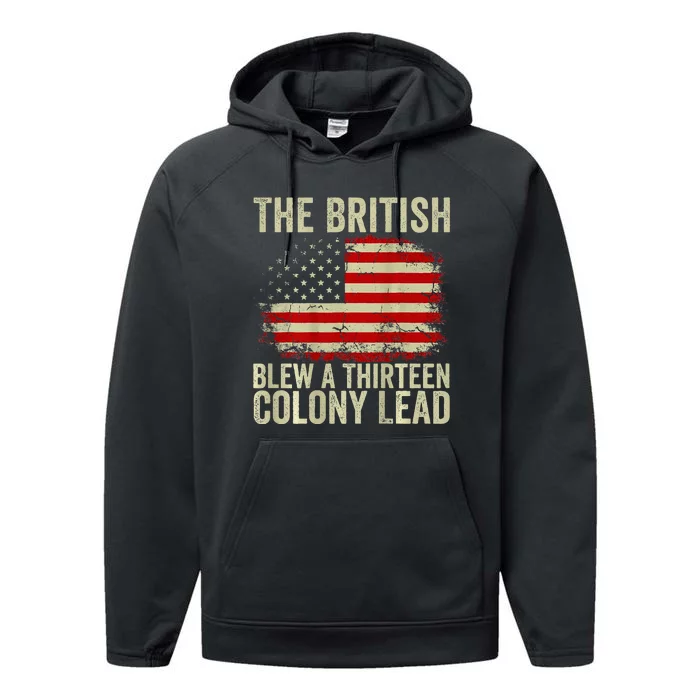 The British Blew A Thirteen Colony Lead Performance Fleece Hoodie