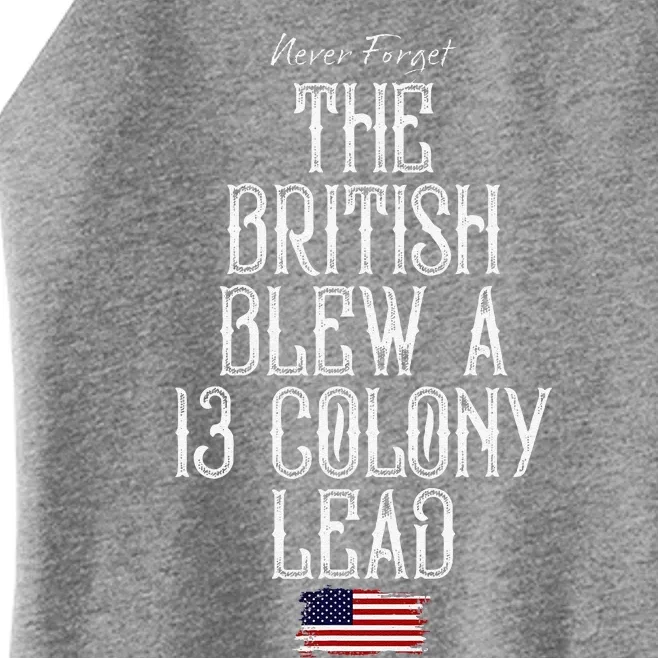 The British Blew A 13 Colony Lead Women’s Perfect Tri Rocker Tank