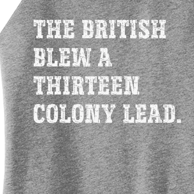 The British Blew A 13 Colony Lead Funny Philadelphia Women’s Perfect Tri Rocker Tank