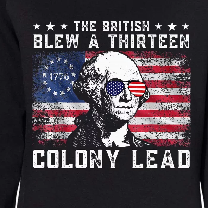 The British Blew A Thirteen Colony Lead Womens California Wash Sweatshirt