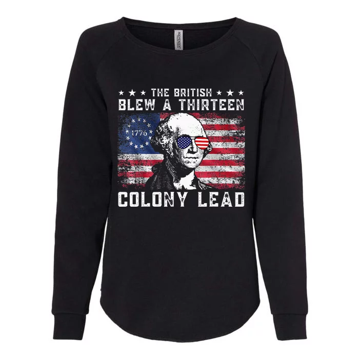 The British Blew A Thirteen Colony Lead Womens California Wash Sweatshirt