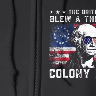 The British Blew A Thirteen Colony Lead Full Zip Hoodie