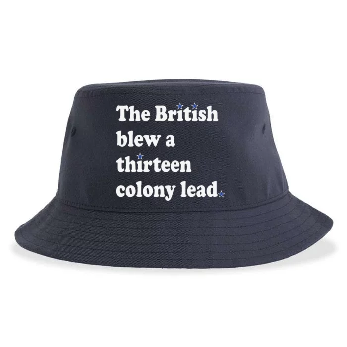 The British Blew A Thirteen Colony Lead Sustainable Bucket Hat